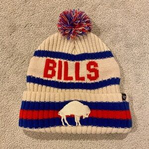 Buffalo Bills ‘47 Brand knit hat beanie toque throwback logo fleece lined